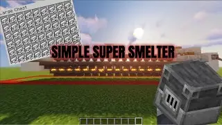 Minecraft how to build a simple super smelter (1.21)