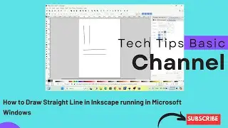 How to Draw Straight Line in Inkscape running in Microsoft Windows 