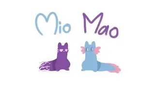 Mio mao // rain world animation ( rivulet and spearmaster )