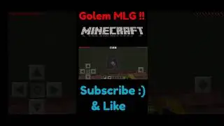 Golem mlg in minecraft 😂