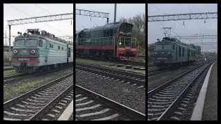 ВЛ80к-142,ЧМЭ3-1702 со злым машинистом-„Хуля ти мене снімаєш?”,ВЛ80к-429 на ст.Тернополь-груз.