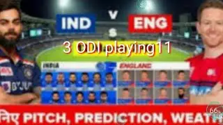 Final match india vs england  3 ODI  match india playing 11 india won series 2-1