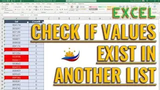 How to Check If Value Exists in Another List in Excel