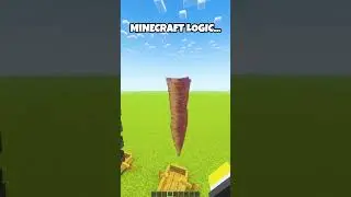 Minecraft Logic...🤔 (はいよろこんで) #minecraft #shorts