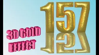 How to Easily Make an Editable Isometric 3D Gold Text in Illustrator