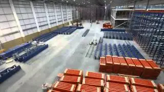 Монтаж стеллажей в ускоренном виде