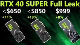 RTX 4080 & 4070 Ti SUPER Full Leak: Pricing, Performance, Release Date
