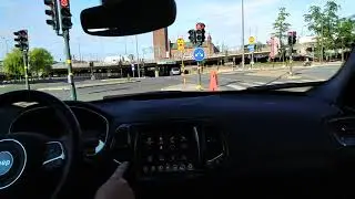 Driving in Stockholm in Jeep Compass 4Xe
