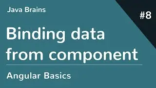 Angular 6 Basics 8 - Binding data from component class