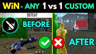 How to win 1 vs 1 custom in free fire |How to win every 1 vs 1 custom |1 vs 1 custom room free fire