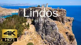 Rhodes Lindos Acropolis 4K HDR (HLG) | Greece  🇬🇷