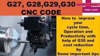 G27,G28,G29,G30 CNC CODE || cnc programming