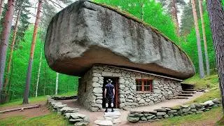 3 Days Alone in the Forest | Building a Warm Cave Shelter, Fishing and Cooking Survival