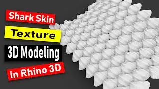 Shark Skin Texture 3D Modeling in Rhino 6: Jewelry CAD Design Tutorial 
