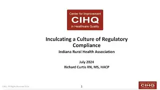 Lunch & Learn - Inculcating a Culture of Regulatory Compliance
