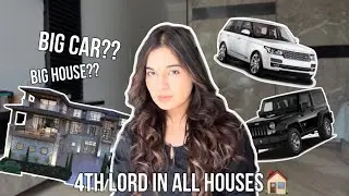 4th house lord in all houses | Big house , big cars  , happiness and luxury 🏠