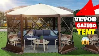 VEVOR Camping Gazebo Tent Review 2024: Best Pop-Up Canopy for Outdoor Adventures!