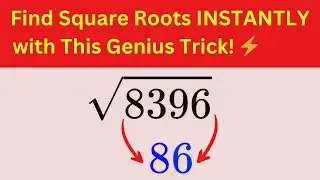 Find Square Roots INSTANTLY with This Genius Trick! ⚡