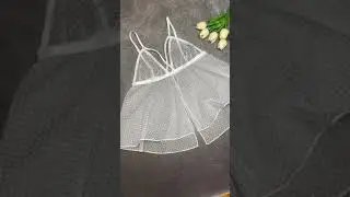 White sheer babydoll