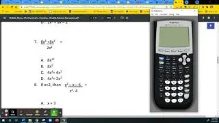 Using TI-84 to divide polynomials for Algebra 1 STAAR multiple choice questions
