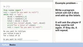 Python basics - While loops part 3 - Writing condition controlled loops.