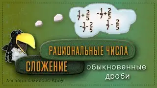 Математика 7 класс // СЛОЖЕНИЕ рациональных чисел. Часть 3. Обыкновенные дроби