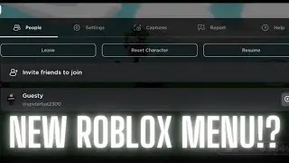 Roblox just released a new menu!?