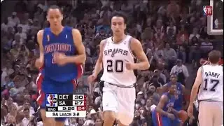 Manu Ginobili Slithers his way to 21 Points in Game 6 (2005 NBA Finals)
