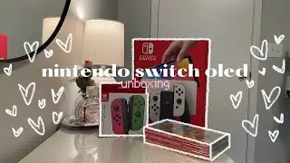 nintendo switch oled unboxing (white) | 2023