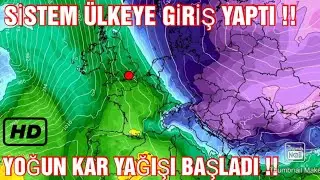 19 - 26 ŞUBAT ARASI YOĞUN KAR YAĞIŞI ! SİSTEM TÜRKİYE'YE GİRİŞ YAPTI KAR BAŞLADI !! 2025 KAR TAHMİNİ