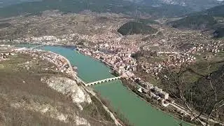 Pogled na Višegrad sa okolnih brda
