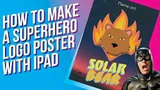 How to Make a Superhero Logo Poster on iPad