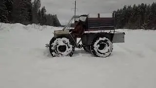 каракат по мокрому снегу