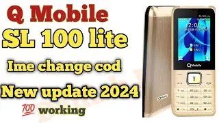 Q mobile sl100 and sl100 lite imei code change 2024 @danishlab