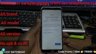 Débloquer compte google des téléphones Android LG style LTE. L-03k bypass FRP