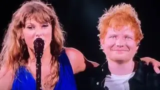 Taylor Swift and Ed Sheeran SURPRISED The Eras Tour on stage