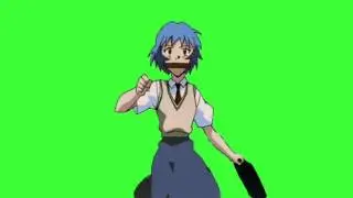 ✔️GREEN SCREEN EFFECTS: Kawai Anime School Girl 2