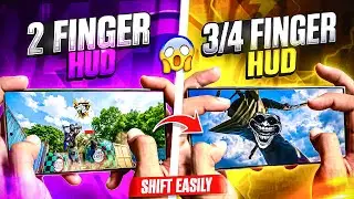 Shift Easily from 2 Finger to 3/4 Finger HUD ⚙️ | Best Custom HUD Setup & Tips 🔥 | Free Fire