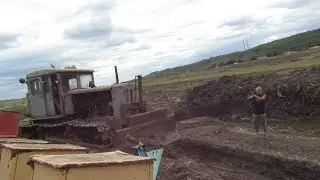чистим пруд всеми возможными методами. т74-т150к