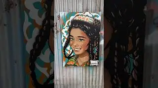 Граффити картина узбечка short #graffiti #art #mikepashkov #artwork #short #shorts #uzb #uzbekistan