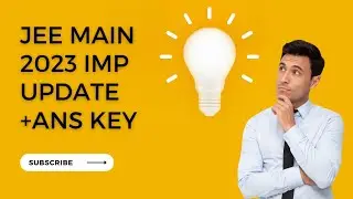 JEE Main Result Imp Update 2023 Session 2 + Date & Time 😱 ll JEE Advanced Exam