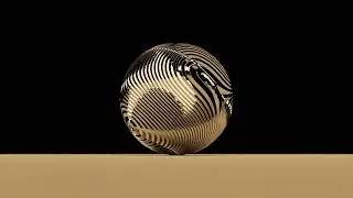 procedural metal ball in blender 