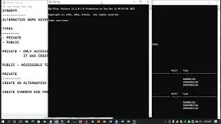 ORACLE SQL PART 18 - SYNONYMS