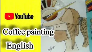 coffee painting/ #art #coffeepainting