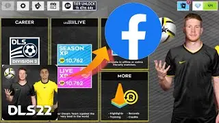 How to connect facebook in DLS 22 | Sign in Facebook in Dream League Soccer 22