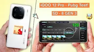 iQOO 12 Pro Bgmi Test Handcam Gameplay 120 fps / 90 fps  | grafix and battery test #iqoo12 #bgmi