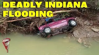 Aftermath Of Deadly Flooding - Manville, IN