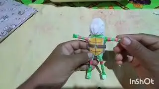 Como fazer  um boneco de papel dos tartaruga ninja