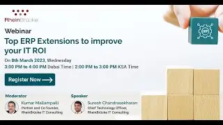 Webinar on Top ERP Extensions to improve Your IT ROI | ECM | Demand Planning| Data Analysis Solution