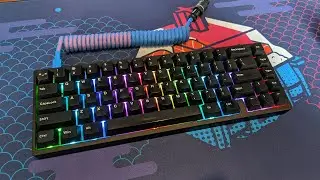KBD67 Lite Upgrade - KBD67 V3 Gasket Mount Aluminum Case Lubed and Filmed Gateron Ink Black Switches
